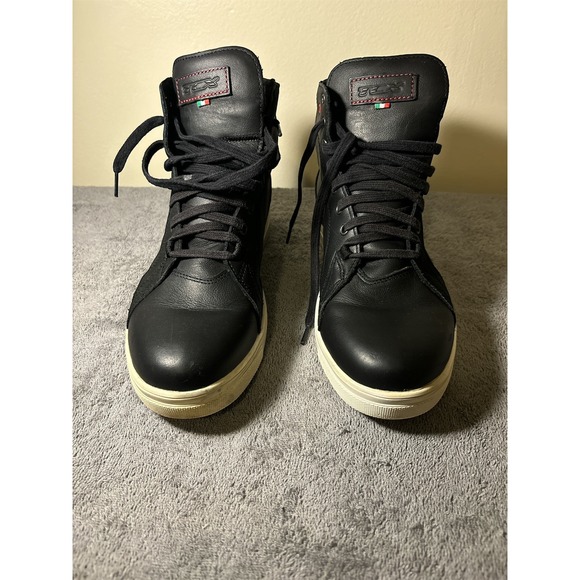 TCX 9400W Street Ace WP Black Motorcycle Ankle Boots Men's US Size 9 EU 43 - Picture 2 of 6